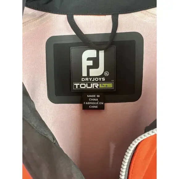 Footjoy Dryjoys Jacket Tour LTS Golf Full Zip Softshell Men's XL Sutton Bay Logo